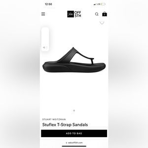 STUART WEITZMAN stuflex t strap sandals NEW WITH BOX